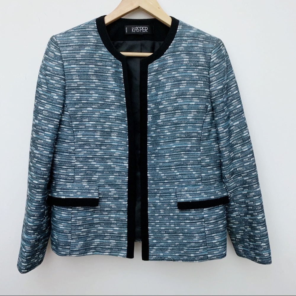 Kasper Blue Shimmer Blazer